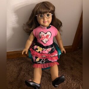 American Girl Doll Molly with Wire Glasses